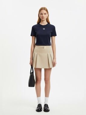 CELINE Triomphe t-shirt in ribbed cotton jersey